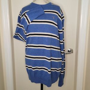 GANT Men's Stripe Polo Sweater